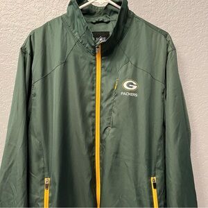 NFL Green Bay Packers Men's Green Windbreaker Jacket XL